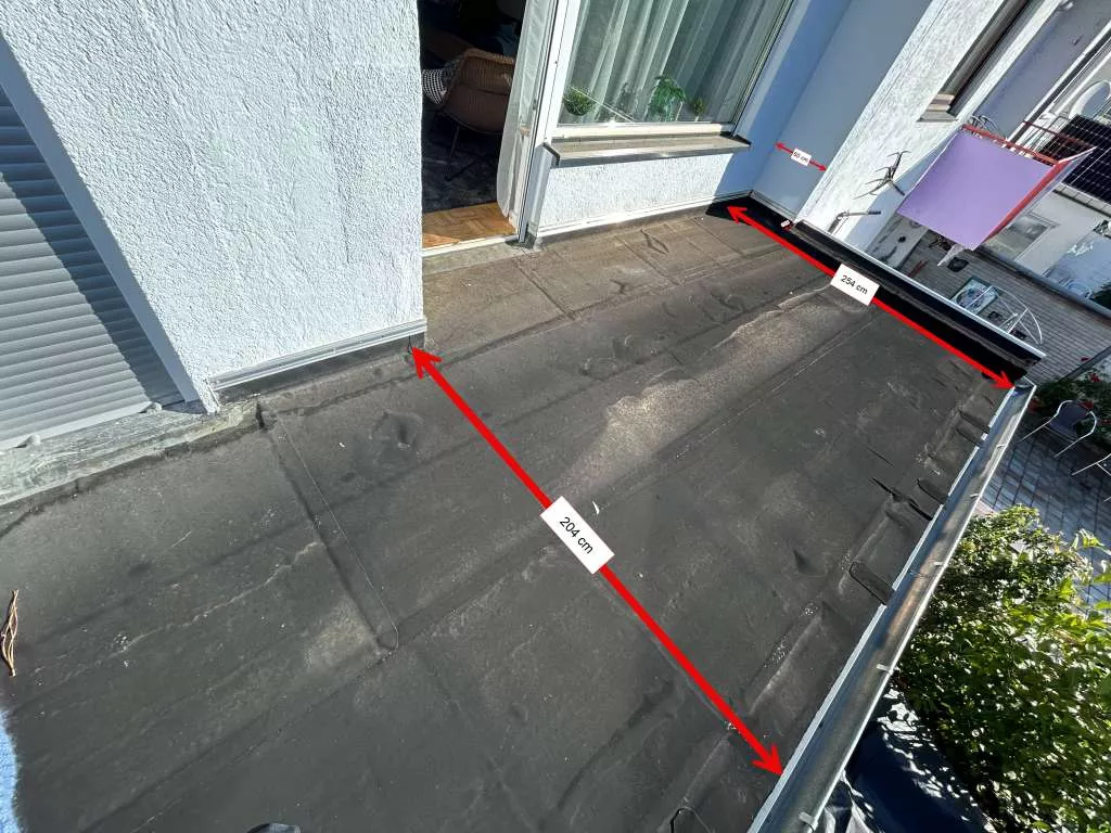 BAU-Forumsbeitrag: Balkonbelag auf Bitumenbahn: Triflex oder Watec 3e mit Dünnbettverfahren?