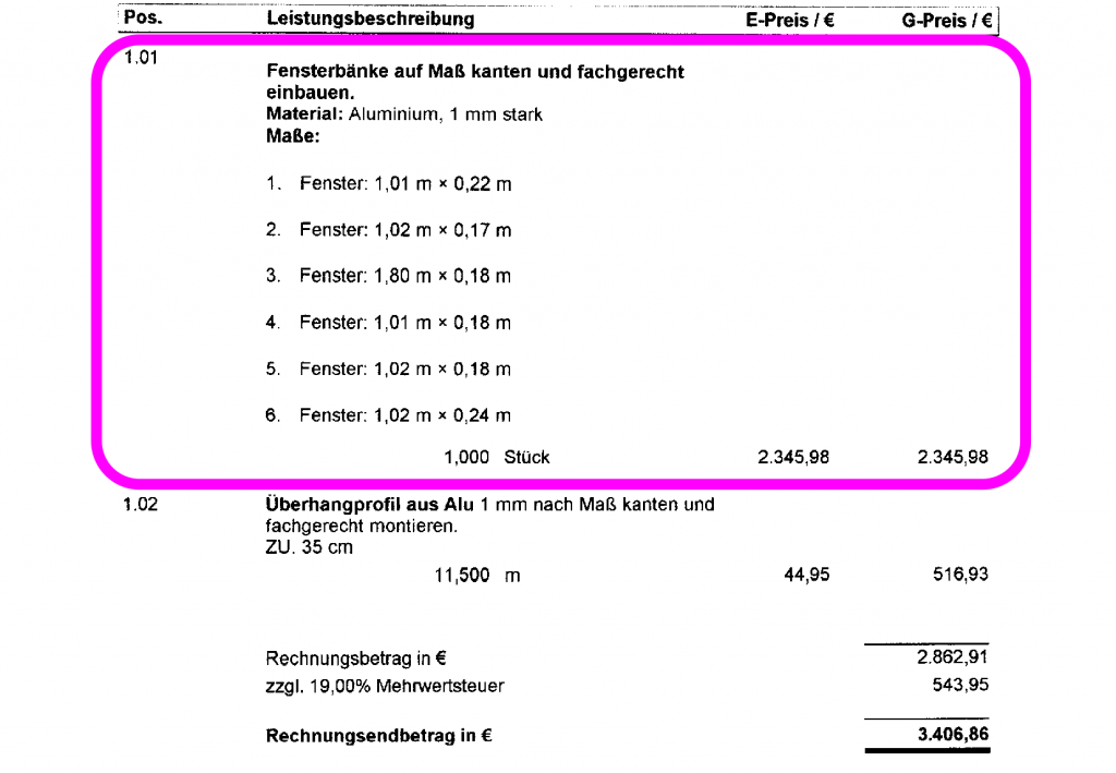 BAU.DE / BAU-Forum: 1. Bild zu Frage "Fensterbänke: Qualität und Kosten im Neubau" im BAU-Forum "Sonstige Themen"