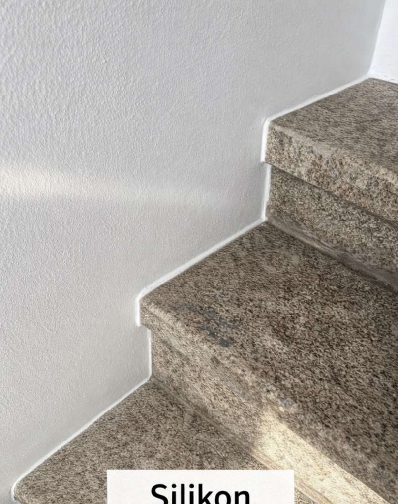 BAU-Forumsbeitrag: Granittreppe im Innenbereich: Fugen zwischen Naturstein und Putz fachgerecht abdichten