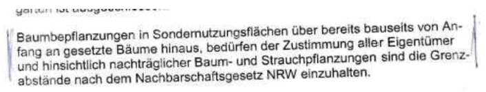 BAU.DE / BAU-Forum: 1. Bild zu Frage "Versto&szlig; gegen Teilungserkl&auml;rung: Baum-Bepflanzung an Grundst&uuml;cksgrenze &ndash; Was tun?" im BAU-Forum "Wohnungseigentum, Immobilien"