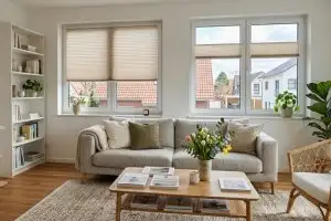 Plissees nach Ma&szlig; - stilvoller Sichtschutz f&uuml;r das neue Eigenheim - Bild: window-fashion.com