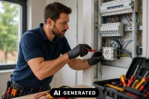 Welche Steckdosen sind für Stecker-Solar zulässig? - Bild: KI-generiert / BAU.DE Welche Steckdosen sind für Stecker-Solar zulässig? - Bild: KI-generiert / BAU.DE
