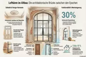 Altbausanierung: Lofttüren als architektonische Brücke zwischen den Epochen - Bild: BauKI / BAU.DE Altbausanierung: Lofttüren als architektonische Brücke zwischen den Epochen - Bild: BauKI / BAU.DE
