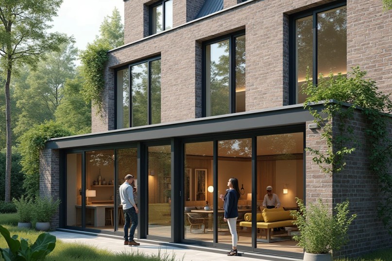 Verglasung bezieht sich auf das Fenster oder die Scheibe eines Gebäudes.