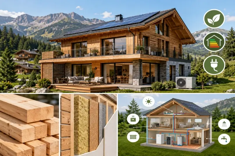 Die Holzbauweise bezeichnet eine Baumethode, bei der Holz als prim&auml;rer Konstruktionswerkstoff f&uuml;r tragende und raumbildende Strukturen eingesetzt wird.