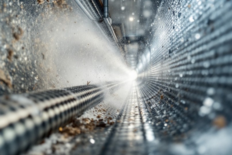 Die Hochdruckspülung ist ein Verfahren zur Reinigung von Rohrleitungen, Kanälen und Oberflächen mittels eines starken Wasserstrahls, der mit hohem Druck durch spezielle Düsen gepresst wird.